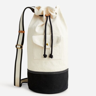 J Crew NWT $138 Medium Montauk Sling Backpack Duffle Bag 