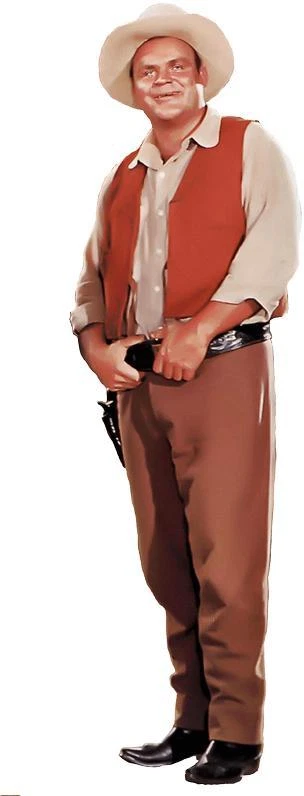BONANZA HOSS CARTWRIGHT DAN BLOCKER LIFESIZE CARDBOARD STANDUP STANDEE CUTOUT
