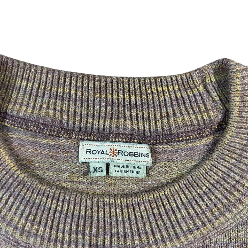 Suéter Royal Robbins Mujer XS Cuello Redondo Colorido Ajustado Botón Muñeca Foto 2 de 4