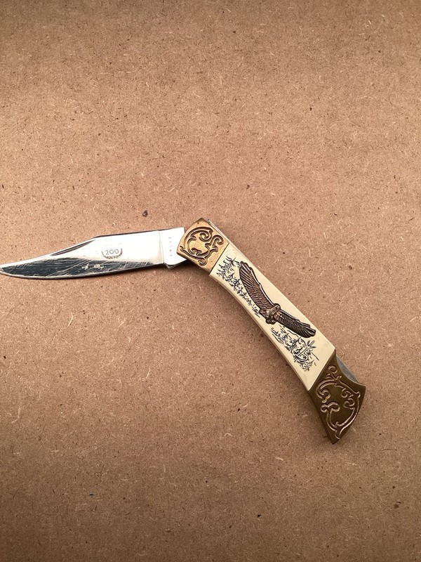  200th Anniversary American Eagle Folding Pocket Knife Serial  #FH 582