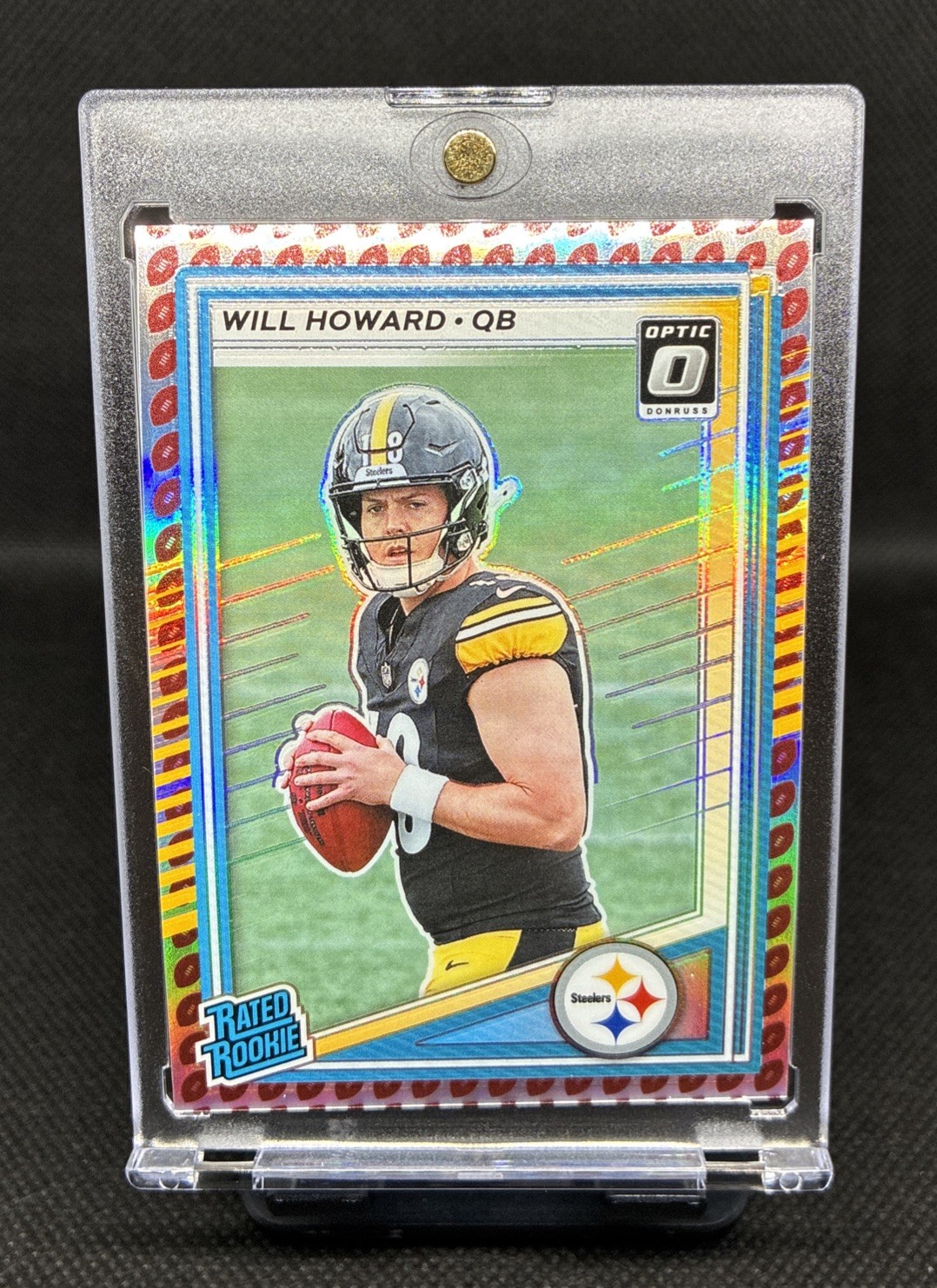 2025 Panini Donruss - Rated Rookie Will Howard #309 Optic Preview Football Emoji