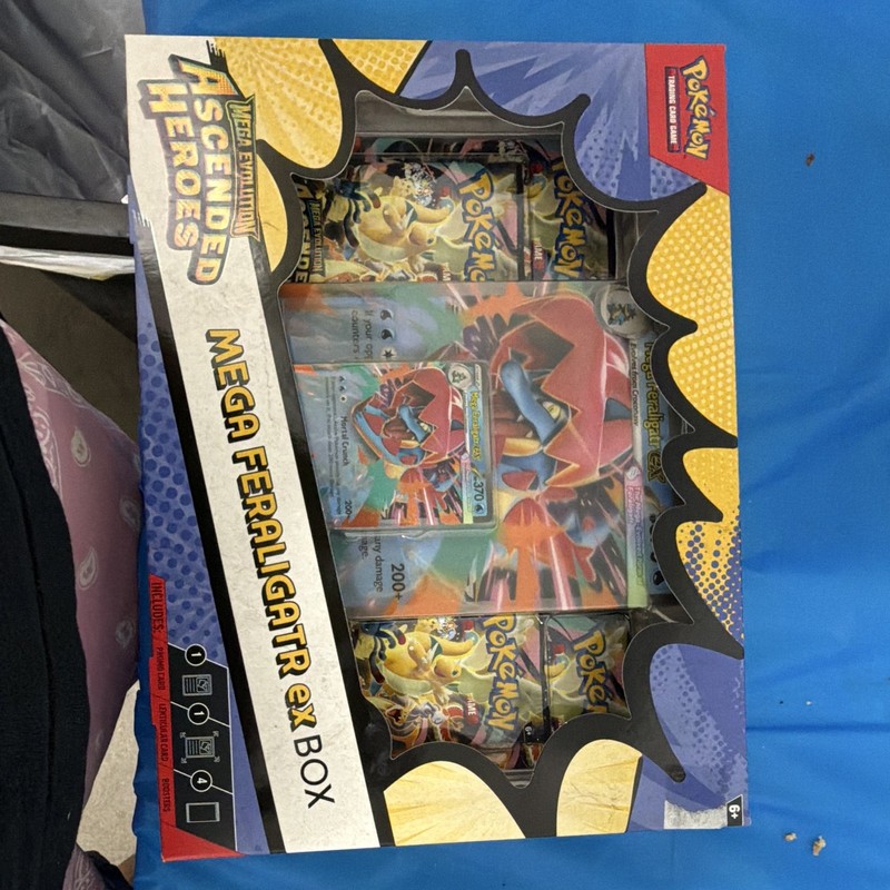 Pokémon TCG Mega Feraligatr EX Box Promo, Ascended Heroes, English 2016