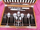 Vintage ART DECO ELKINGTON Canteen SILVER CUTLERY Flatware 6 Settings 51 pc — photo 3