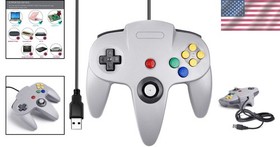 Plug and Play N64 Wired Controller - Compatible with Windows, Mac, Linux