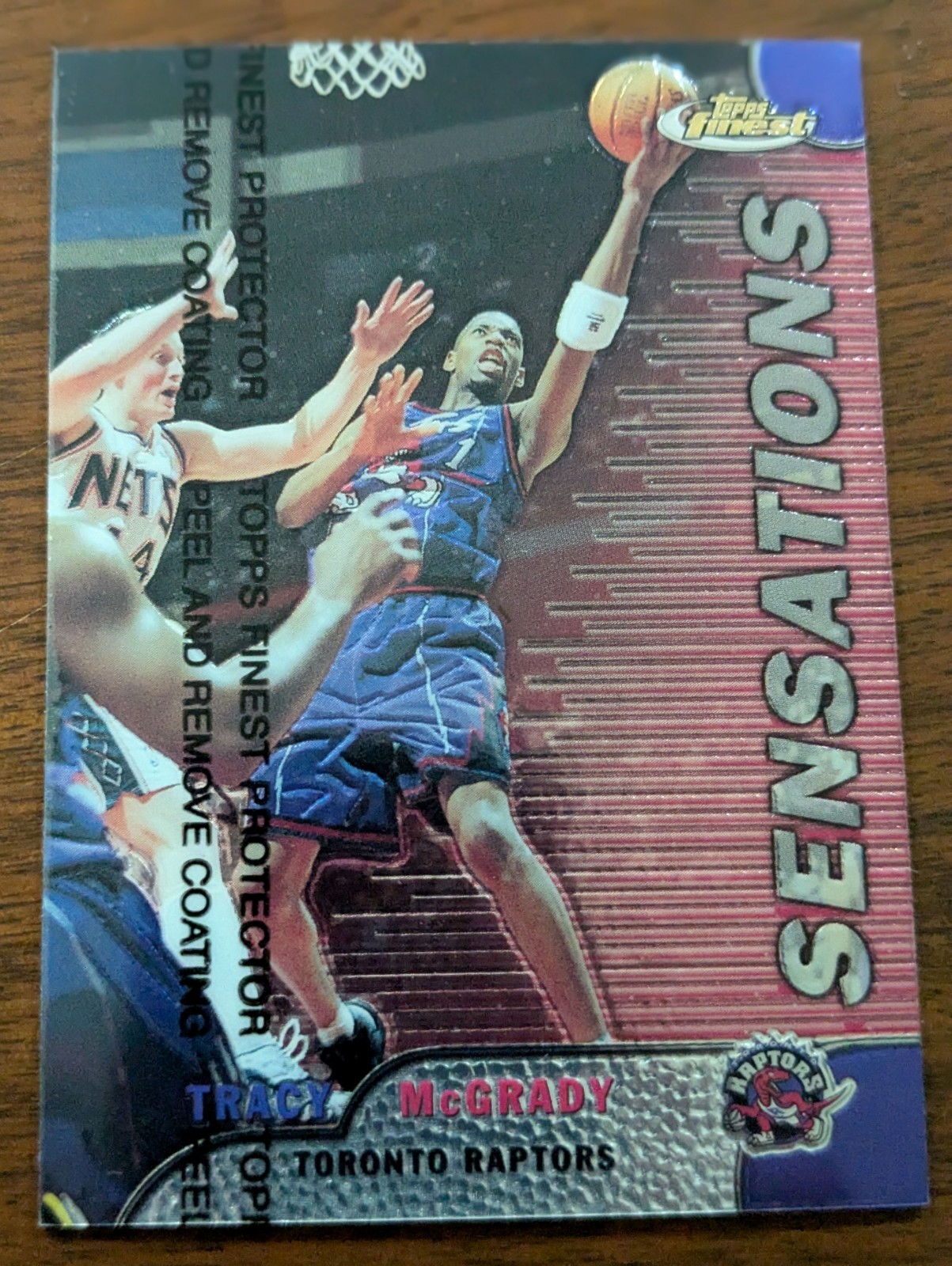 TRACY McGRADY, 1999-00 TOPPS FINEST SENSATIONS #133, RAPTORS