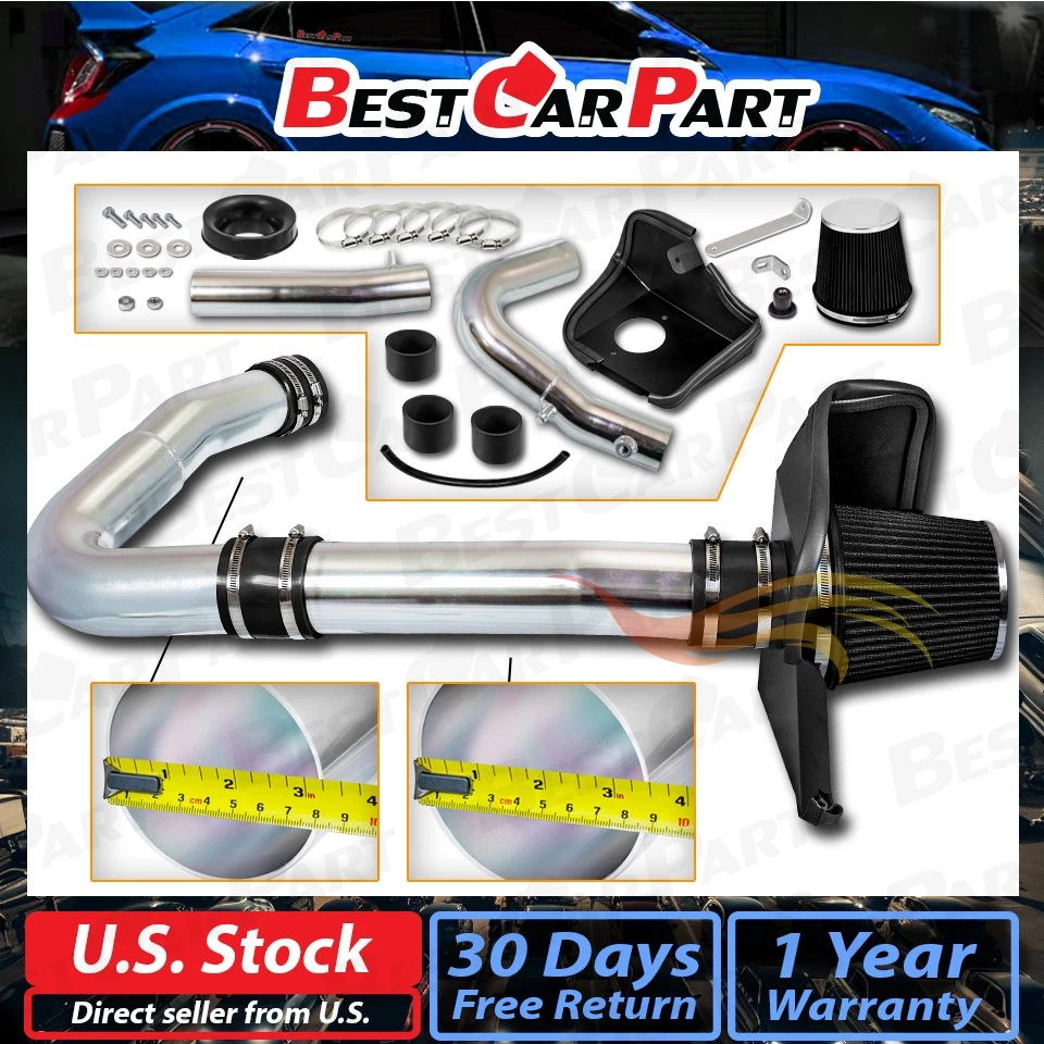 BCP 黑色 11-23 充电器/挑战者/300 3.6 V6 隔热罩冷进气+过滤器 — 第 2/4 张图片