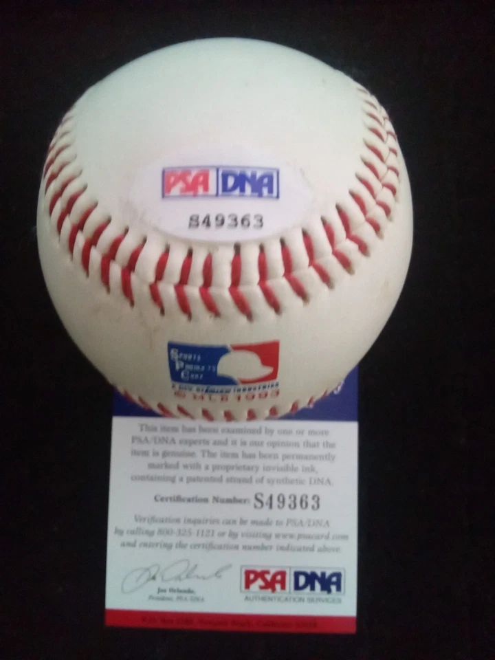 BOOG POWELL Autograph BALTIMORE ORIOLES LOGO Baseball Ball PSA COA INDIANS - Image 2 of 4