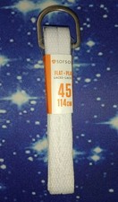 SOFSOLE White Flat 45 114cm 7-8 Eyelets 100% ...