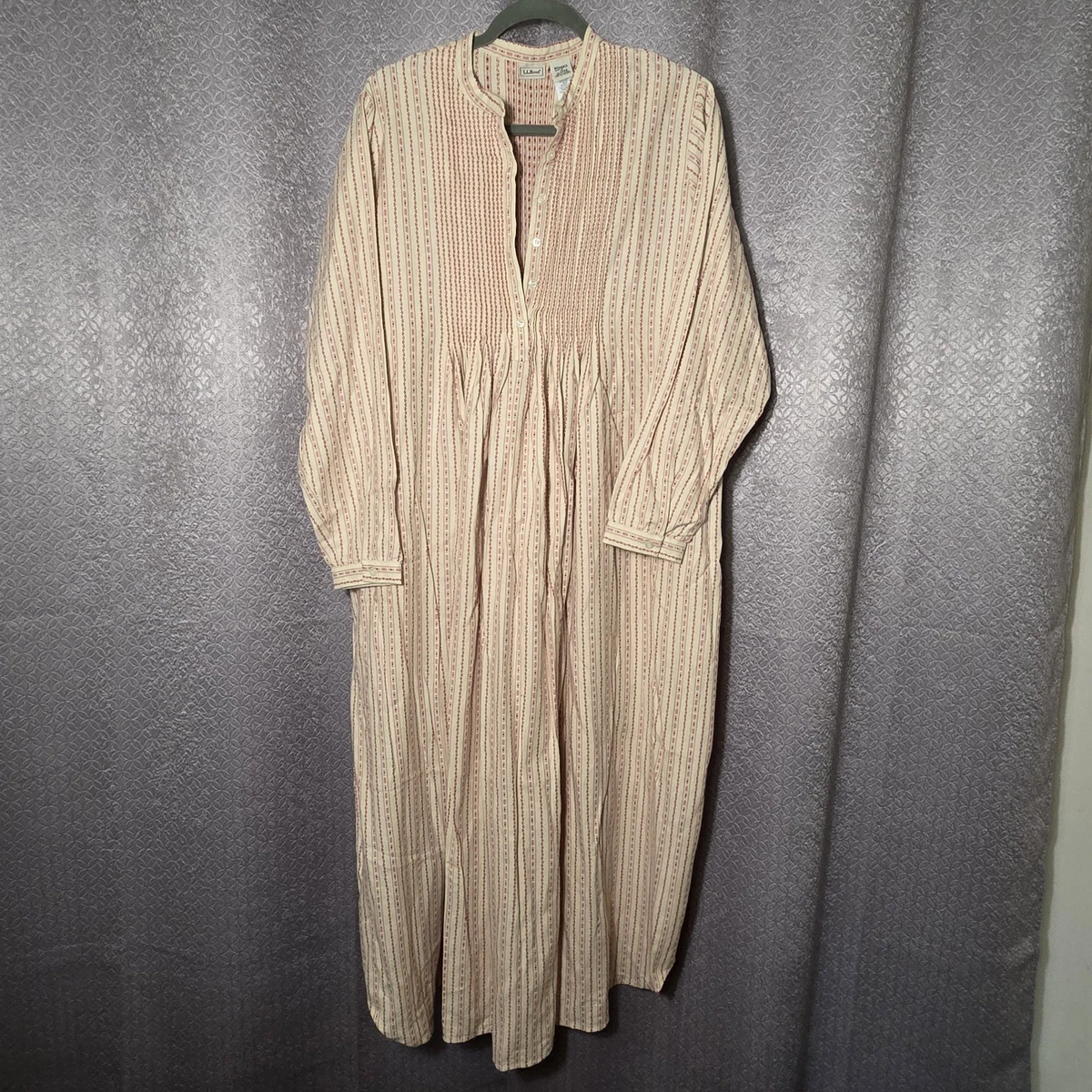 chinese dress ladies L.L.Bean Women's Premium Washable Linen Shirt Tunic Long Sleeve Shell Pink / L