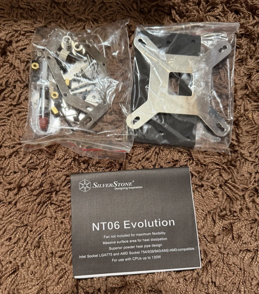 SilverStone NT06-E CPU Cooler Copper Aluminum Compact Design Grade A SN10480679 - Image 2 of 4