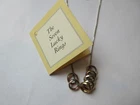 VINTAGE NIB THE SEVEN LUCKY RINGS STERLING SILVER NECKLACE 18"