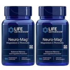 2 PACK Neuro-Mag Magnesium L-Threonate from 2000 mg Magtein - Life Extension