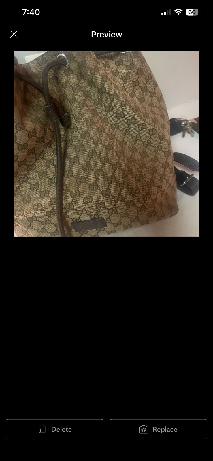 Women’s Gucci backpack drawstring for everyday or… - image 2