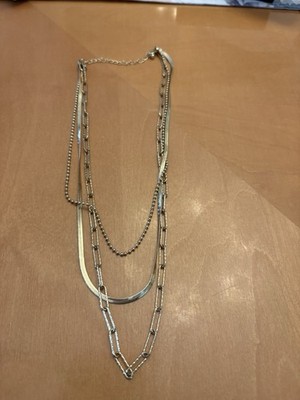 Gold tone Multi Layered Necklace 