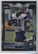 2015 Topps Chrome Rookies Black Refractor 86/299 Deontay Greenberry #187 1l2