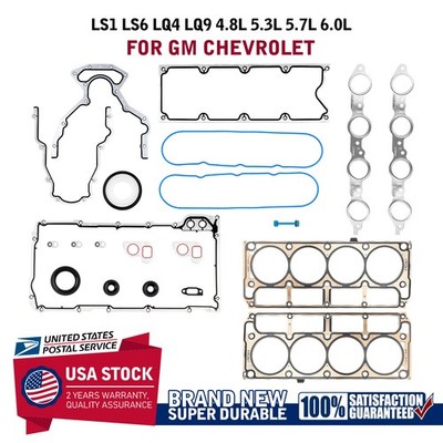 Gasket Set Compatible For Chevrolet Silverado GMC Sierra LS1 LS6 LQ4 5.7L 6.0L