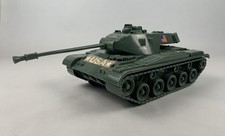 Army Tank w/Swivel Turret on Wheels w/ Storage. PP Co #7520 EX Shape!+Figures