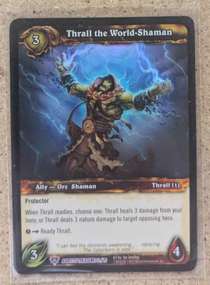 World of Warcraft TCG Aspects Treasure 52/75 Thrall the World-Shaman