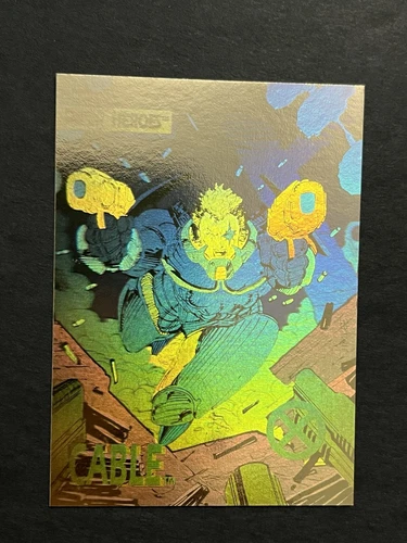 Vintage Marvel Comics 1992 Impel X-Men Hologram Holo Trading Card Cable XH-2 NM