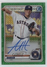 2020 Bowman Chrome Mega Box Mojo Green Refractor 86/99 Austin Hansen Auto 19t9