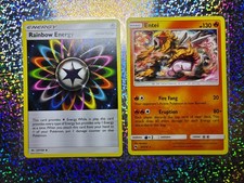Pokemon TCG Regular: Lost Thunder 47/214 Entei; 137/149 Rainbow Energy