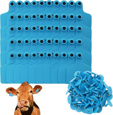 Blank Cattle Ear Tags 100 Pieces TPU Large Livestock Identification Tags for She