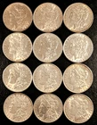 Gorgeous Set of 12 1889 Morgan Dollars CH/GEM Luster, Half+ Roll Collector Lot