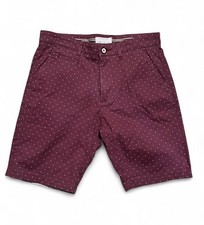 Cactus Man Ricky Singh Burgundy Polka Dots Shorts Golf Size 30