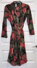 Gilligan  O'Malley Floral Plush Robe XS/S