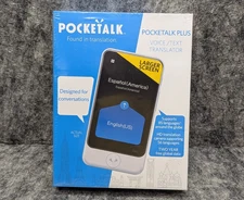 Pocketalk S Plus Instant Two-Way VOICE TRANSLATOR with Camera Image Translation