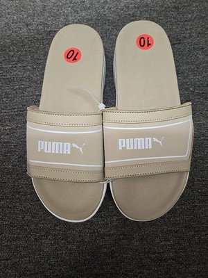 PUMA Karmen Slide  Womens Beige Casual Sandals Sz10 Scuff Marks