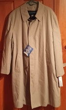 Vintage Lined Trench Coat NWT Jerry Leonard 70's Made in USA/Borg Textile Corp