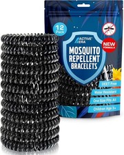 Active Era Mosquito Repellent Bracelets Waterproof 10 Days Protection 12 Pack 