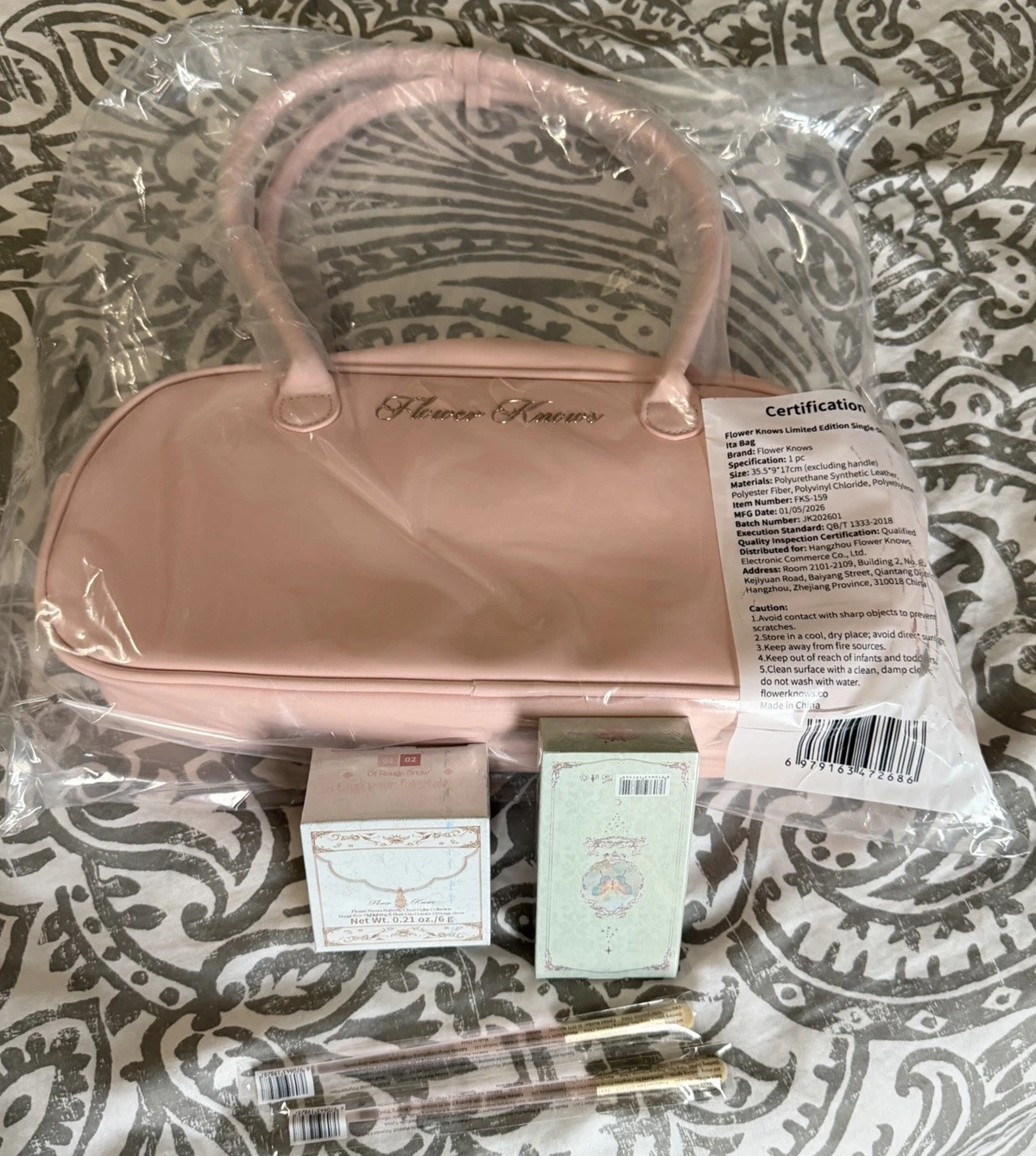 NEW Flower Knows 5-Piece Makeup Set: Blush Brow Palette Ita Shoulder Bag Bundle