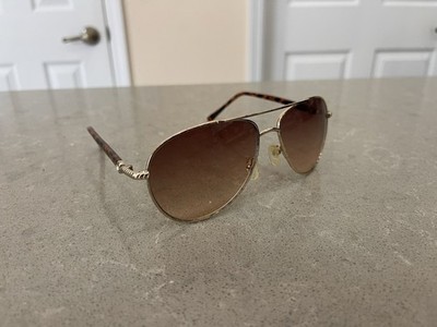 Steve Madden Aviator Sunglasses Tortoise S5187 Gold Women display picture 1