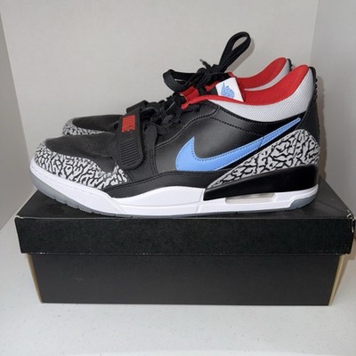 Nike Air Jordan Legacy 312 Low ~ CD7069 004 ~ Black/Wolf Gray-Valor Blue Size 10