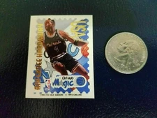Anfernee Hardaway Orlando Magic NBA 1995 CME Stamp STICKER USA RARE ODDBALL