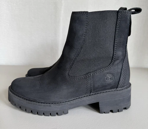 Stivali Timberland donna Courmayeur Valley Chelsea nero nabuk taglia 6 5 EU 37 5