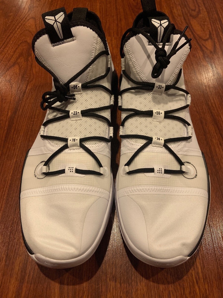 Size 18 - Nike Kobe A.D. Exodus TB White Black for sale online | eBay