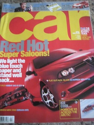 CAR APR 2002 JEREMY CLARKSON COMMERCIAL BREAK TEN COOLEST ALFAS EVER MERC E500