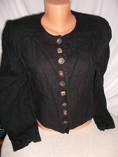 BERWIN & WOLFF Trachten Mode Jacke schwarz ohne Muster gr. 40