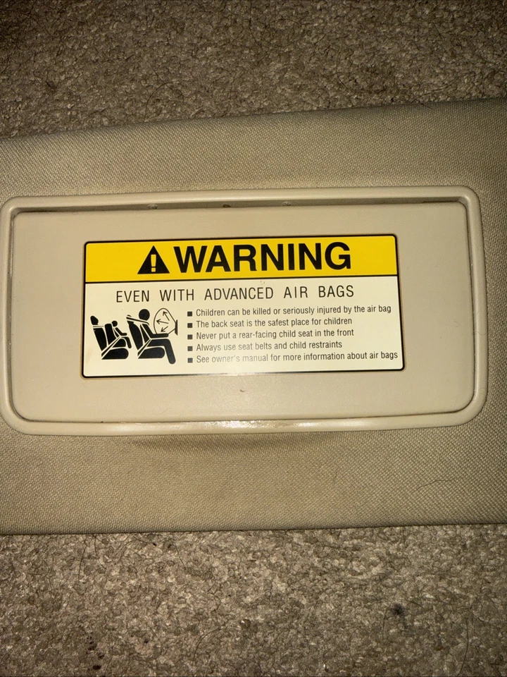 2007-2012 Acura RDX Sun Visor Left Driver Side Cloth OEM Tan ORIGINAL Foto 4 de 4