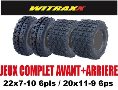 22X7-10 & 20X11-9 PNEUS QUAD JEUX COMPLET AVANT+ARRIERE NEUF!!! - Photo 1/3