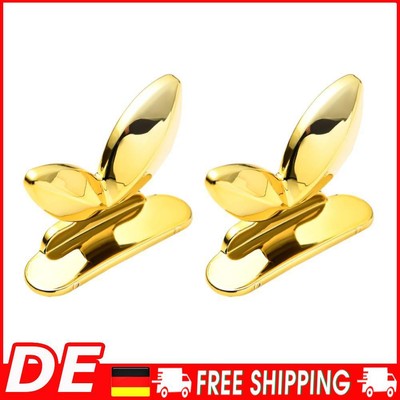2pcs Toilets Seat Cover Lifter Non-dirty Hands Mini Cabinet Drawer Handle (Gold)