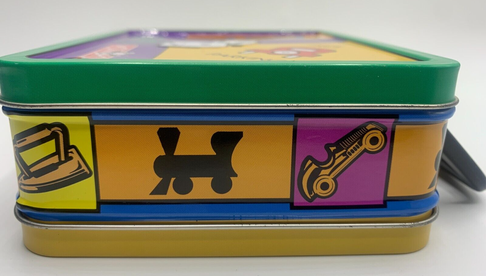 2005 Monopoly 5x4 1/2" Mini Lunchbox Metal Tin Vintage Case Briefcase