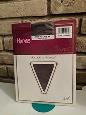 Vintage Hanes Silk Reflections Pantyhose Style 715 AB Quicksilver Sandalfoot NOS
