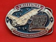 Vintage Challenger Space Shuttle Commemorative Belt