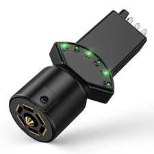 MICTUNING 4 & 7 Pin Trailer Plug Tester, Multi-Function 7 Way RV Blade Connector