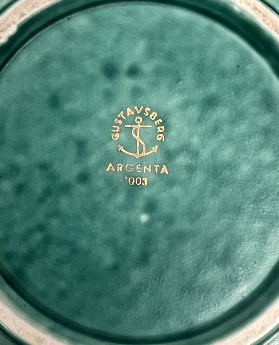 Gustavsberg Argenta Lot 3 Pieces Sweden Art Deco Moderne Wilhelm