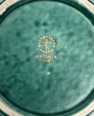 Gustavsberg Argenta Lot 3 Pieces Sweden Art Deco Moderne Wilhelm